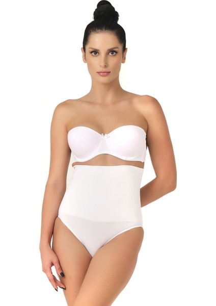 Seamless Yüksek Bel Çıtçıtlı Double Slip Korse Külot 2019