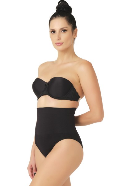 Seamless Yüksek Bel Dikişsiz Iz Yapmayan Double Slip Korse Külot 2039
