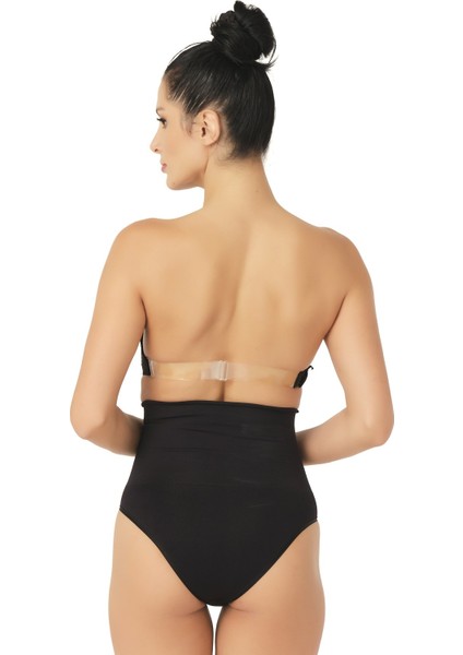 Seamless Yüksek Bel Dikişsiz Iz Yapmayan Double Slip Korse Külot 2039