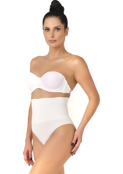 Seamless Yüksek Bel Dikişsiz Iz Yapmayan Double Slip Korse Külot 2039