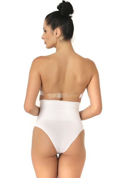 Seamless Yüksek Bel Dikişsiz Iz Yapmayan Double Slip Korse Külot 2039
