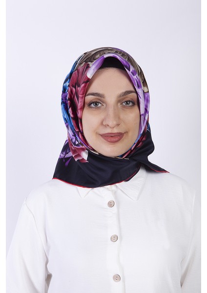 Saf Sura İpek Eşarp 90*90
