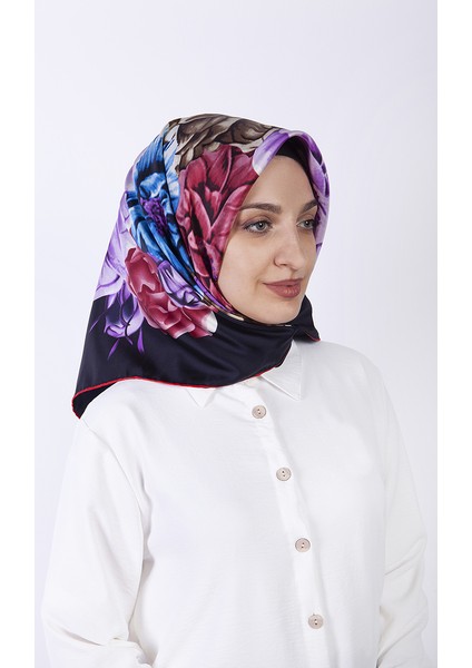 Saf Sura İpek Eşarp 90*90