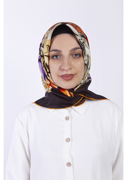 Saf Sura İpek Eşarp 90*90