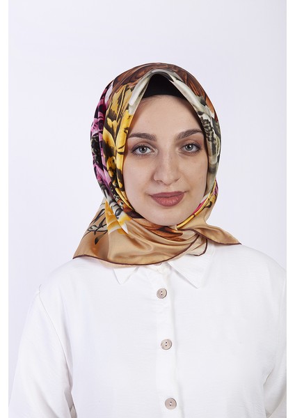 Saf Sura İpek Eşarp 90*90