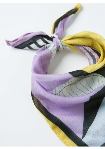 Çok Renkli Lilac Çizgili Bandana fiyatları