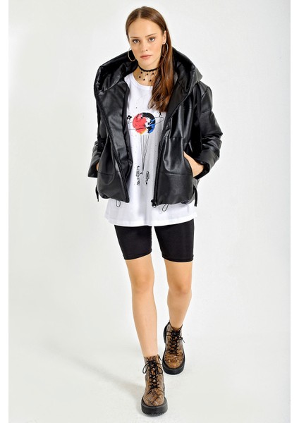 5114 Oversize Deri Mont fırsatları