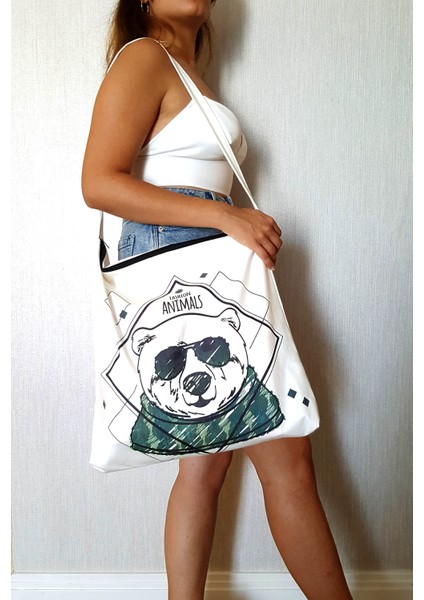 Organik Ham Bez Çanta Fashion Animals