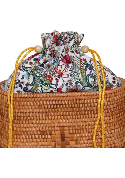 22 Cm Büzgülü Silindir Rattan Çanta indirimleri
