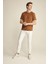 Enzo Kahverengi Suet Erkek Basic Slim Fit T-Shirt 2