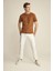 Enzo Kahverengi Suet Erkek Basic Slim Fit T-Shirt 4