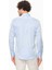 Erkek Mavi Slim Fit Düz Uzun Kol Gömlek 4