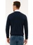 Erkek Lacivert Slim Fit V Yaka Basic Triko Kazak 50230806-VR033 4