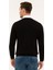 Erkek Siyah Slim Fit V Yaka Basic Triko Kazak 50230806-VR046 4