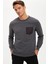 Slim Fit Bisiklet Yaka Uzun Kollu Sweatshirt S1299AZ20AU 1