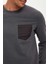 Slim Fit Bisiklet Yaka Uzun Kollu Sweatshirt S1299AZ20AU 3