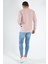 Terapi Men Erkek Bisiklet Yaka Sweatshirt 20Y-5200313 Pembe 4