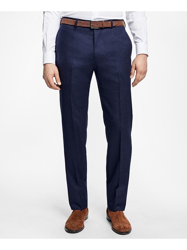 Brooks Brothers Erkek Lacivert Regent Fit Klasik Pantolon