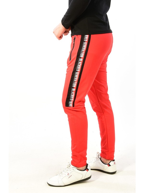 Modaplaza Erkek Cep Fermuarli Dar Paca Kirmizi Esofman Alti Fiyati