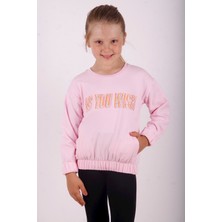 Toontoy Kız Çocuk You Wish Baskılı Sweatshirt