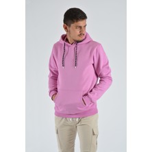 Terapi Men Erkek Kapüşonlu Sweatshirt 20Y-5200365 Pembe