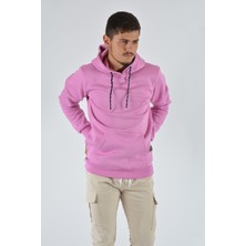 Terapi Men Erkek Kapüşonlu Sweatshirt 20Y-5200365 Pembe