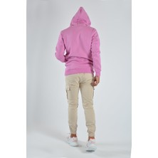 Terapi Men Erkek Kapüşonlu Sweatshirt 20Y-5200365 Pembe