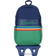 Benetton Unisex İki Bölmeli Tekerlekli Sırt Çantası 70039