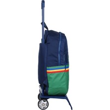 Benetton Unisex İki Bölmeli Tekerlekli Sırt Çantası 70039