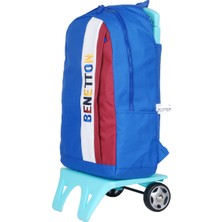 Benetton Unisex İki Bölmeli Tekerlekli Sırt Çantası 70065