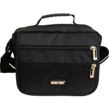 Seventeen 2247 Çok Gözlü Erkek El Ve Omuz Askılı Çanta Siyah