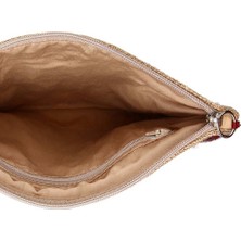 Ju Yaratıcı Tasarım Hasır Kadın Portföy Clutch Çanta Arı