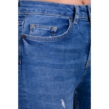 Deepstar Orta Bel Skinny Fit Mid Blue Denim 34