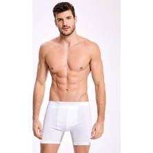 İlke İç Giyim Likralı Uzun Erkek Boxer    3 Adet