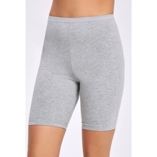 İlke İç Giyim Kadın Pamuklu Likralı Kısa Tayt 3 Adet