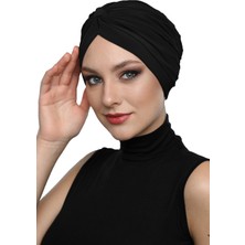 ELYSIANfidan Çapraz Bantlı Hazır Türban Tesettür Havuz Bonesi