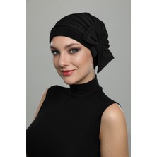 Fidan Bone Çift Fiyonklu Hazır Türban Tesettür Bone