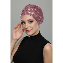 ELYSIANfidan Payetli Astarlı Hazır Türban Tesettür Bone