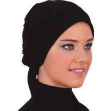 ELYSIANfidan Pileli Bağlama Hazır Türban Tesettür Bone