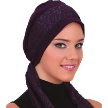 ELYSIANfidan Dantel Bandana Hazır Türban Tesettür Bone