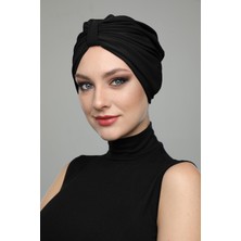 Fidan Bone Kelebek Astarlı Hazır Türban Tesettür Havuz Bonesi