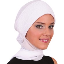 ELYSIANfidan Topuzlu Atkılı Brokar Hazır Türban Tesettür Bone