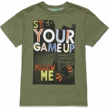 United Colors Of Benetton Erkek Çocuk Yazı Fotograf Baskılı Tshirt