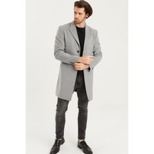 Dewberry PLT8398 Erkek Palto-Gri