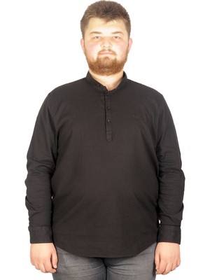 ModeXL Büyük Beden Erkek Hakim Yaka  Gömlek 20388