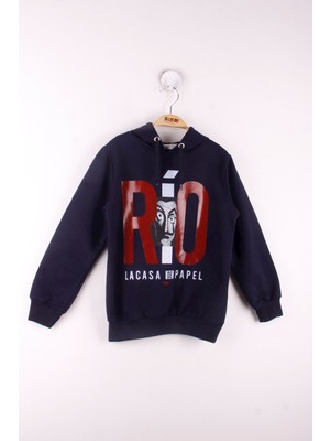 Toontoy Erkek Çocuk La Casa Baskılı Sweatshirt