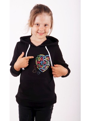 Toontoy Kız Çocuk Stronger Baskılı Sweatshirt