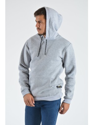 Terapi Men Erkek Kapüşonlu Sweatshirt 20Y-5200311 Gri