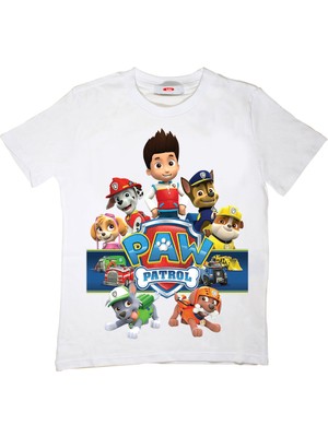 TakeTshirt Paw Patrol Çocuk Tişört Beyaz