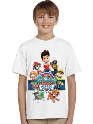 TakeTshirt Paw Patrol Çocuk Tişört Beyaz